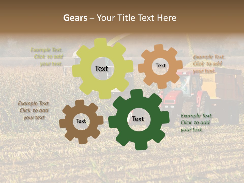 Harvesting Farmer Season PowerPoint Template
