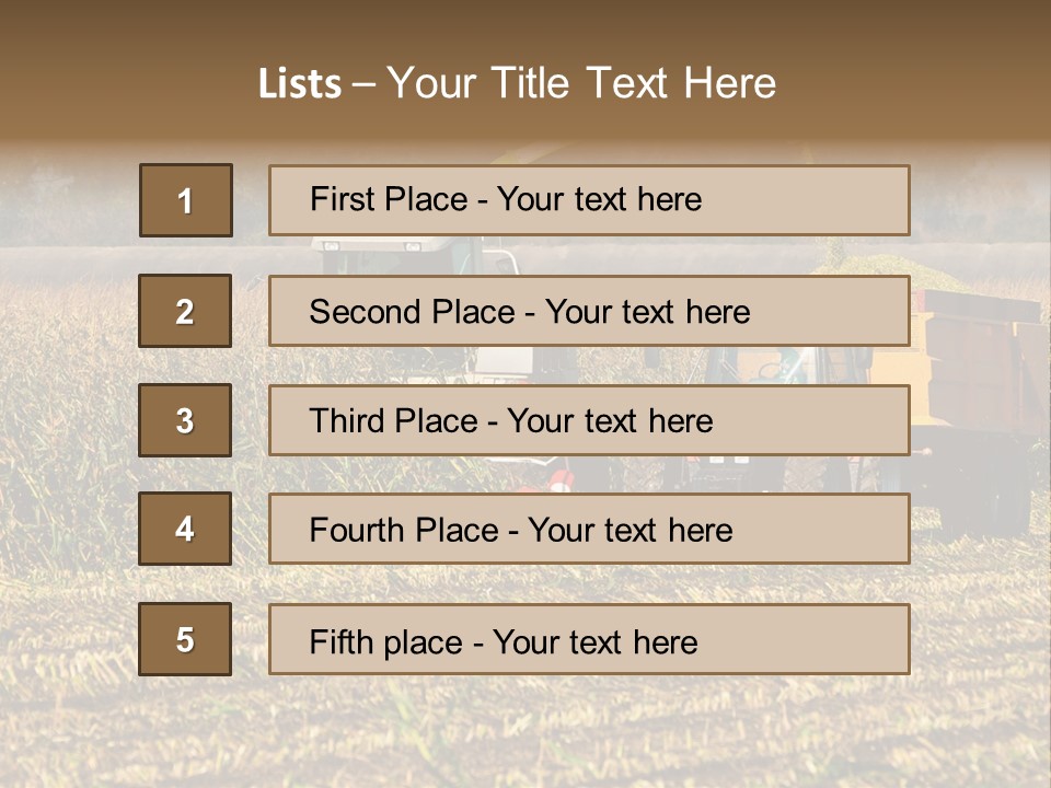Harvesting Farmer Season PowerPoint Template