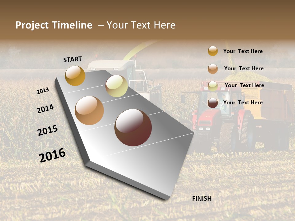 Harvesting Farmer Season PowerPoint Template