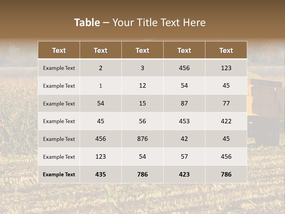Harvesting Farmer Season PowerPoint Template