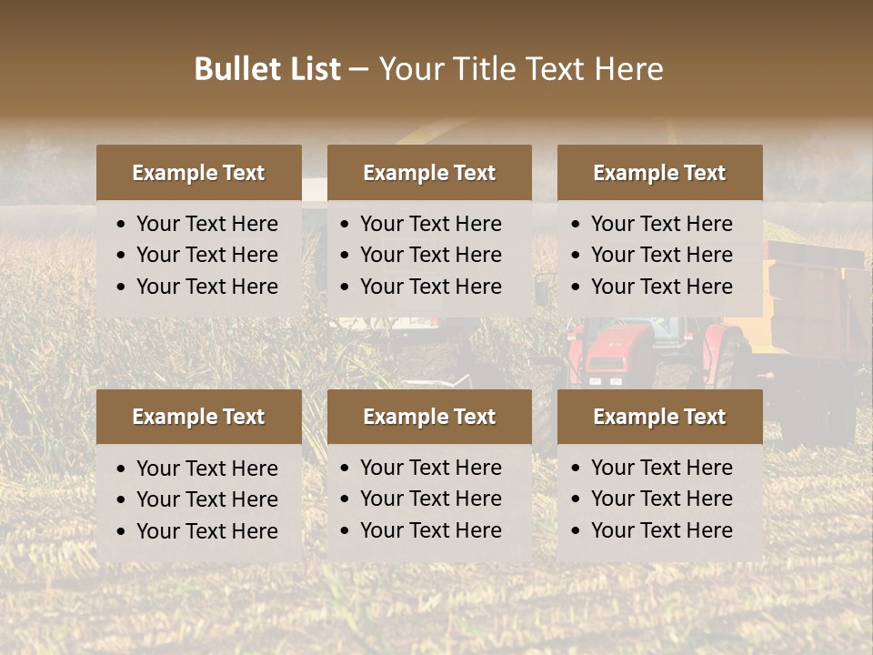 Harvesting Farmer Season PowerPoint Template