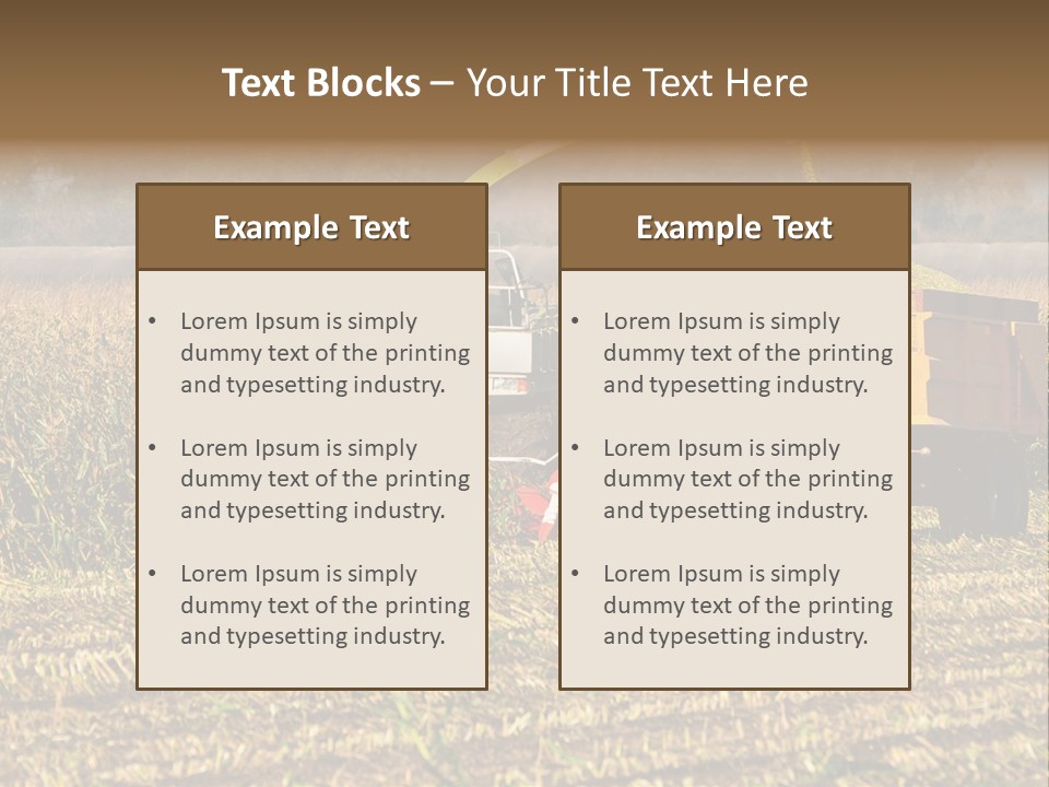 Harvesting Farmer Season PowerPoint Template