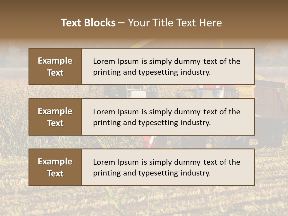 Harvesting Farmer Season PowerPoint Template