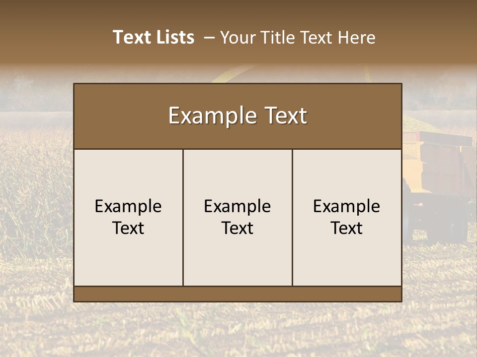 Harvesting Farmer Season PowerPoint Template