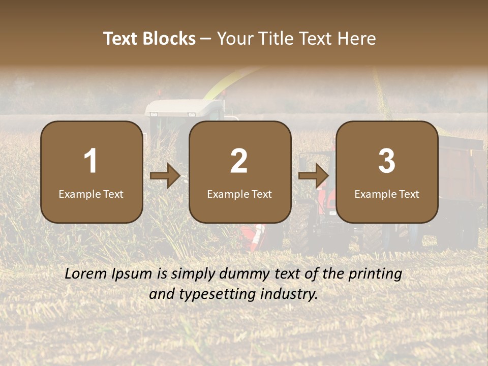 Harvesting Farmer Season PowerPoint Template