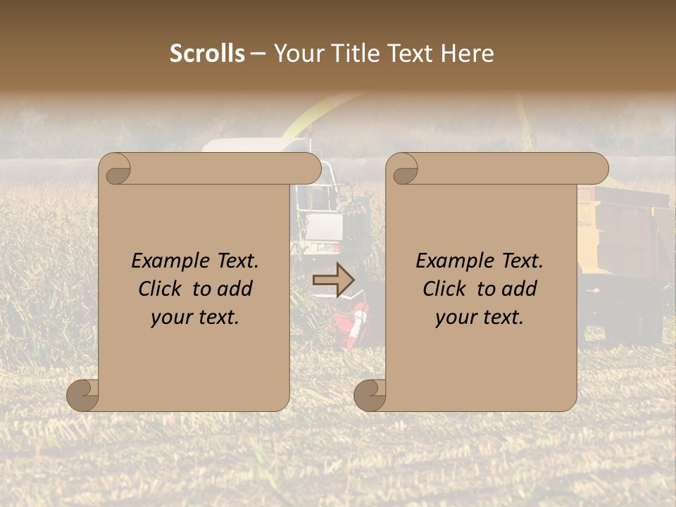 Harvesting Farmer Season PowerPoint Template