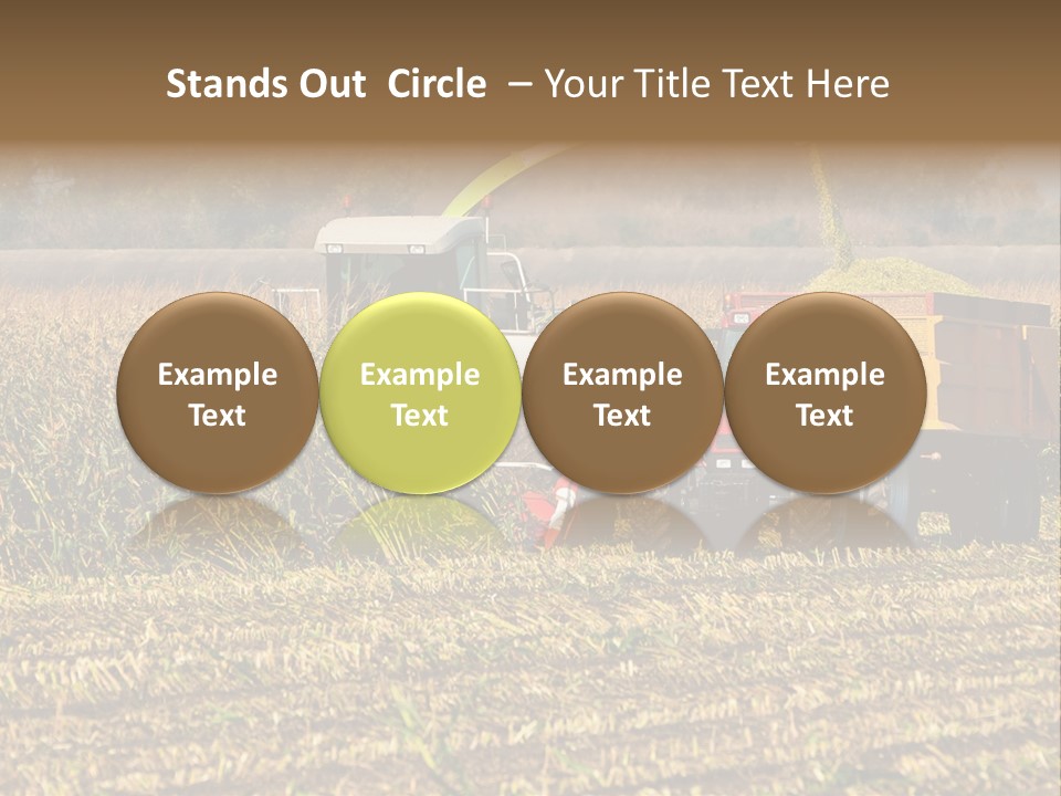 Harvesting Farmer Season PowerPoint Template