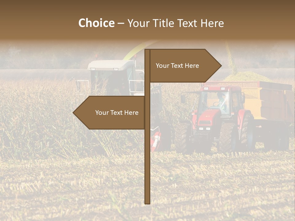 Harvesting Farmer Season PowerPoint Template