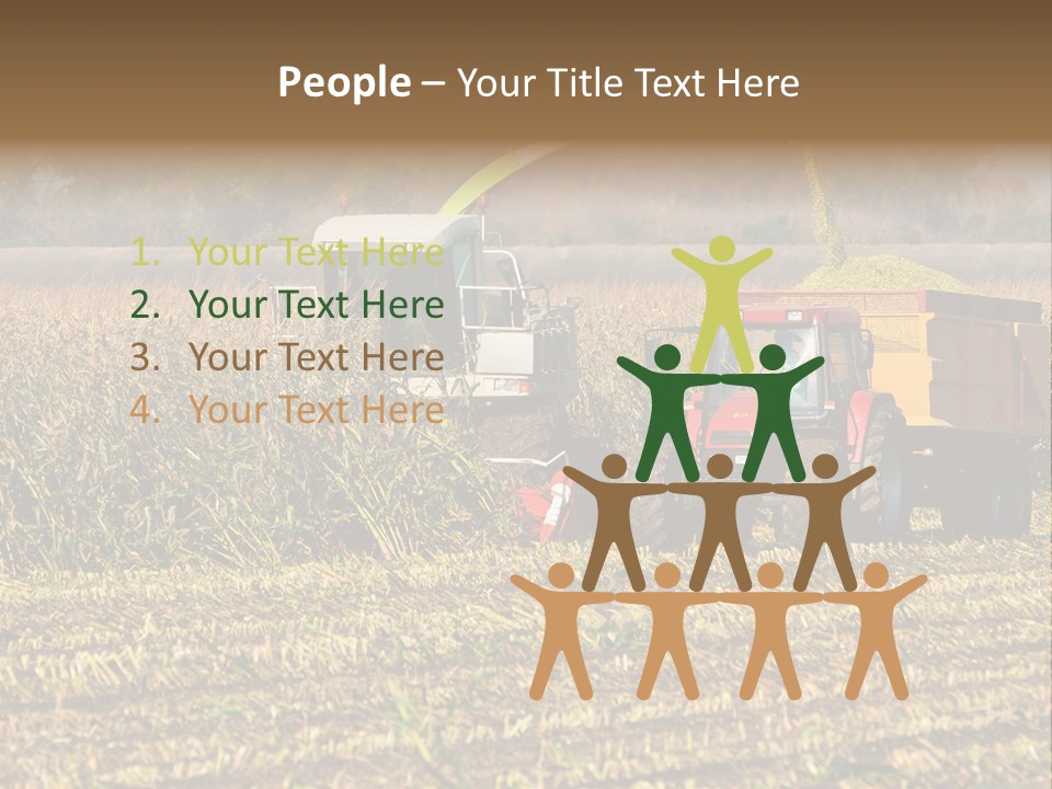 Harvesting Farmer Season PowerPoint Template