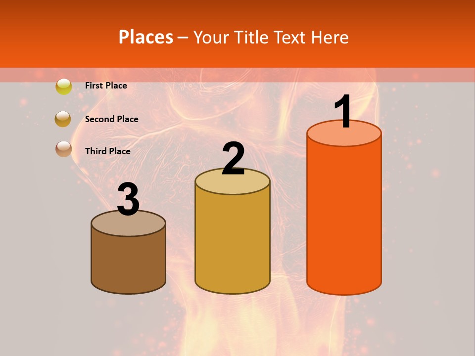Strong Strength Fire PowerPoint Template