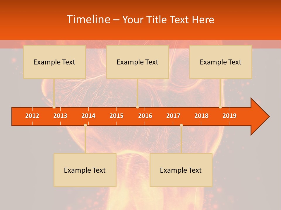 Strong Strength Fire PowerPoint Template