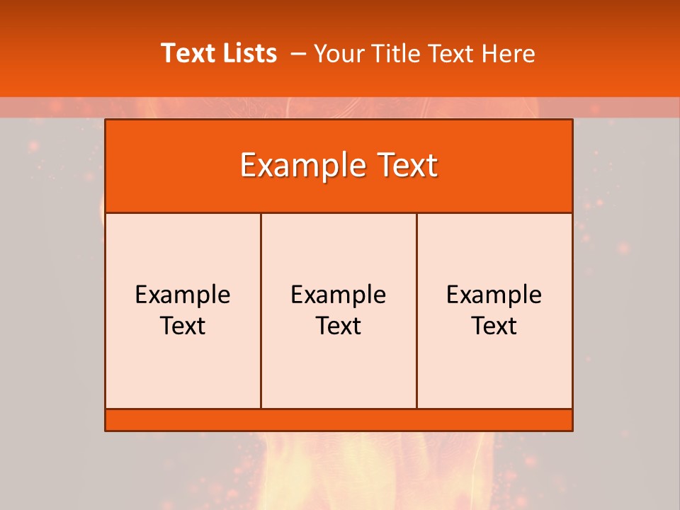 Strong Strength Fire PowerPoint Template
