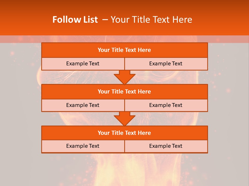 Strong Strength Fire PowerPoint Template