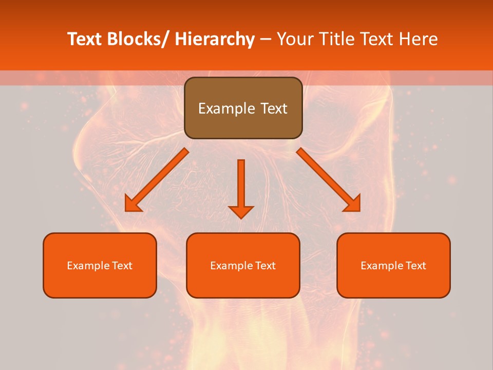 Strong Strength Fire PowerPoint Template