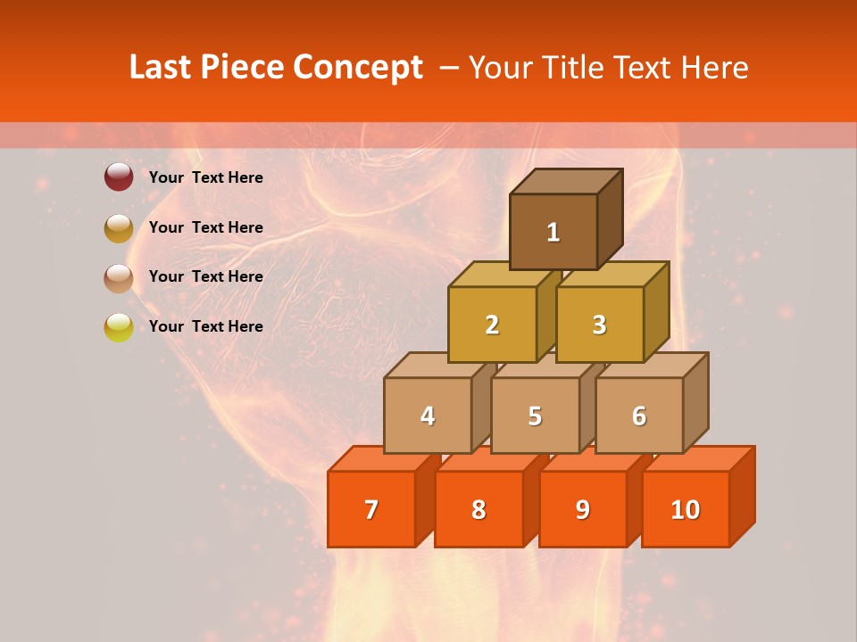 Strong Strength Fire PowerPoint Template