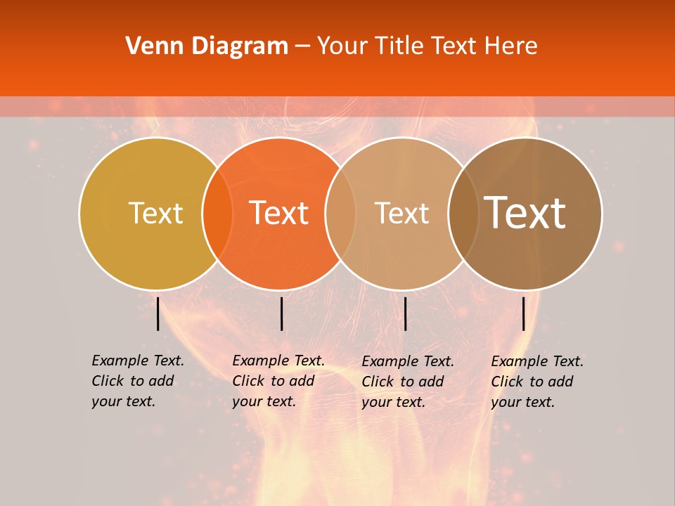 Strong Strength Fire PowerPoint Template