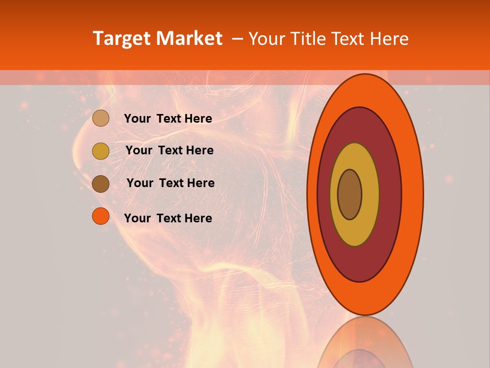 Strong Strength Fire PowerPoint Template