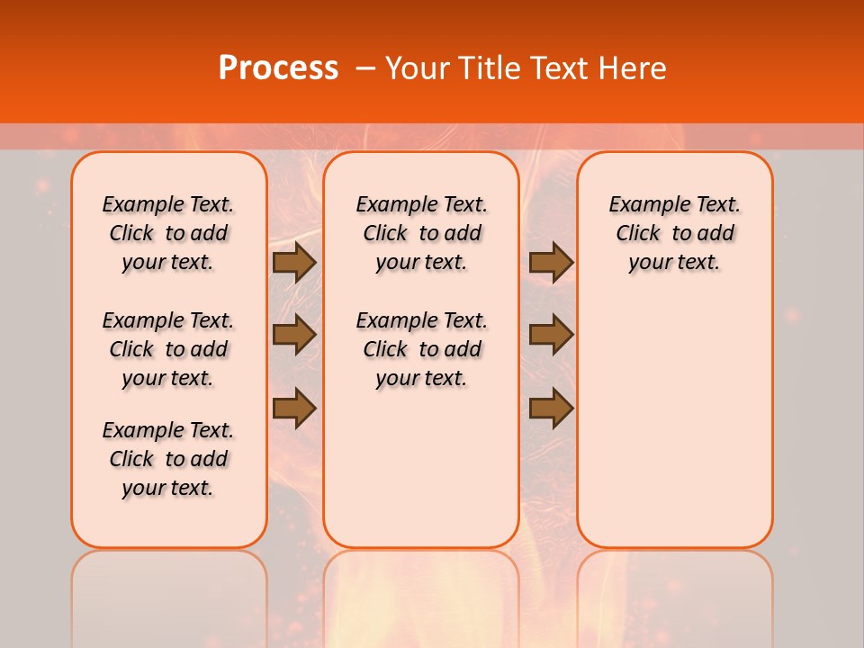 Strong Strength Fire PowerPoint Template