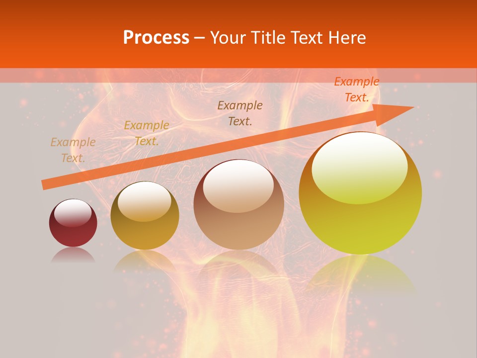 Strong Strength Fire PowerPoint Template