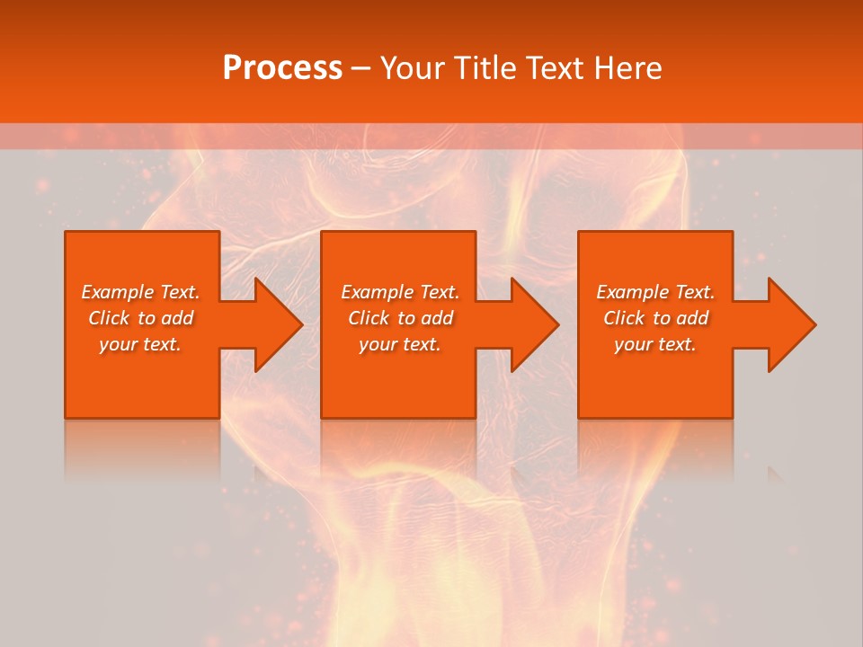 Strong Strength Fire PowerPoint Template