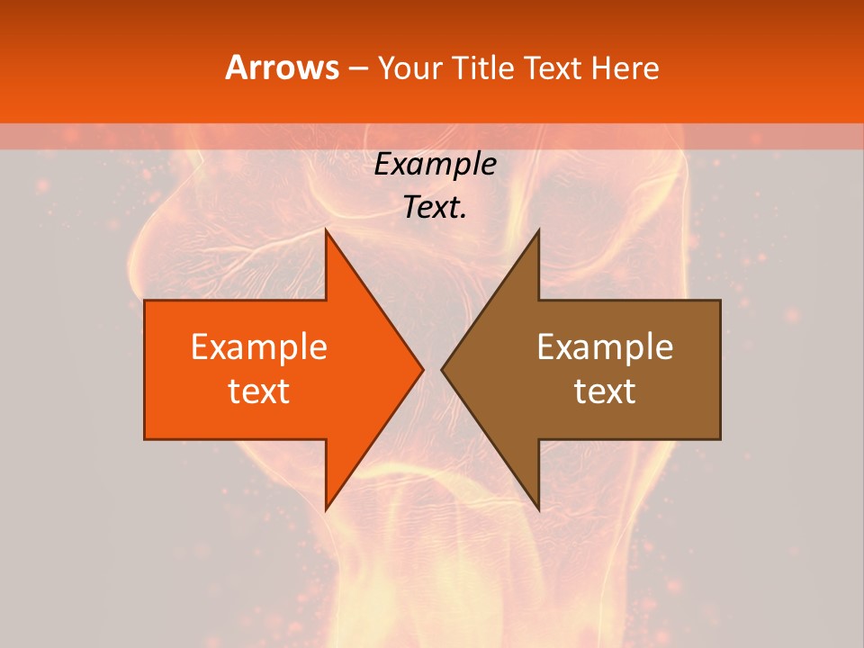 Strong Strength Fire PowerPoint Template