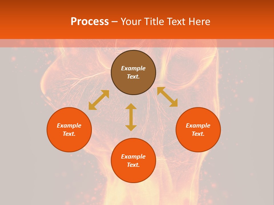 Strong Strength Fire PowerPoint Template