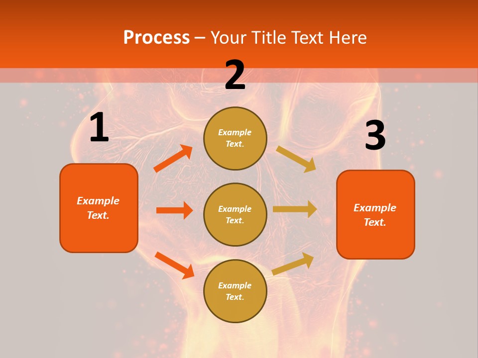 Strong Strength Fire PowerPoint Template
