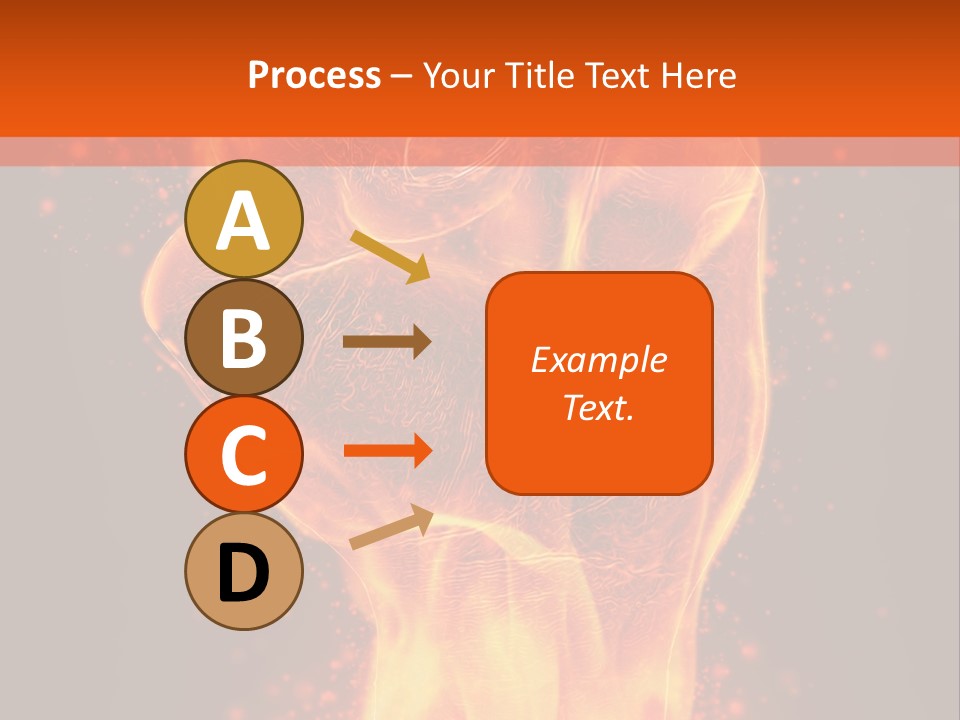 Strong Strength Fire PowerPoint Template