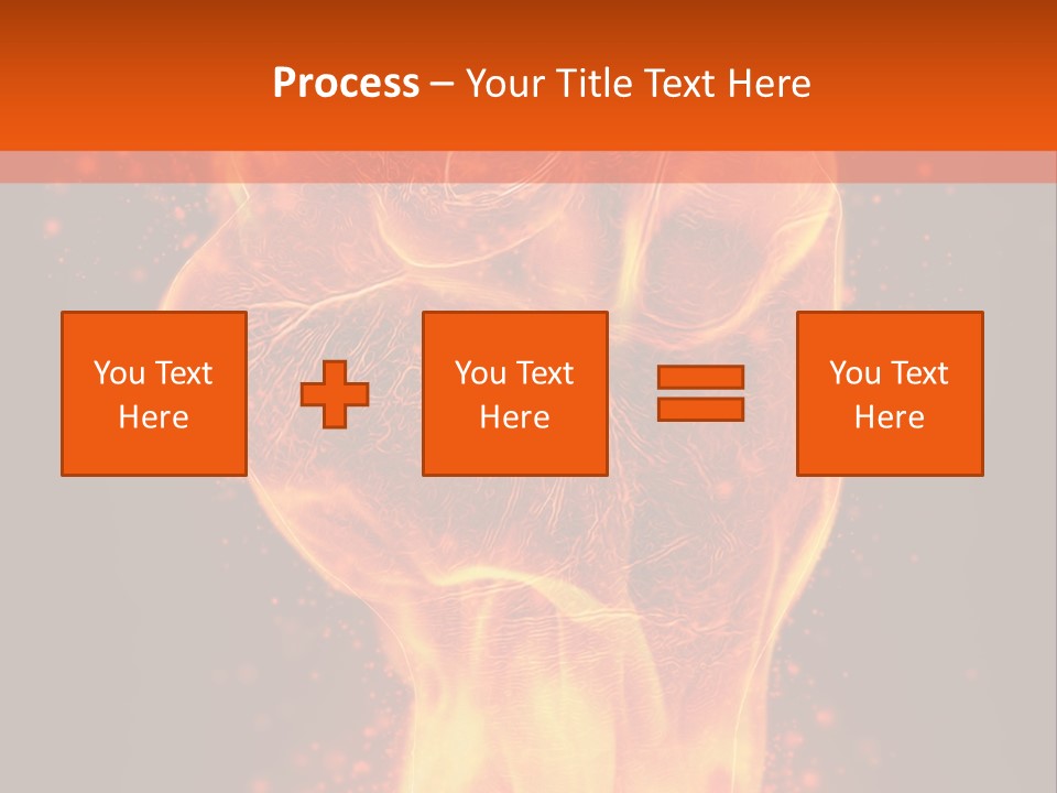 Strong Strength Fire PowerPoint Template