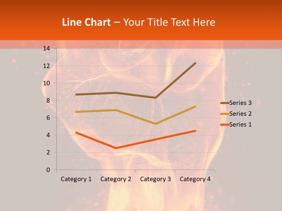 Strong Strength Fire PowerPoint Template