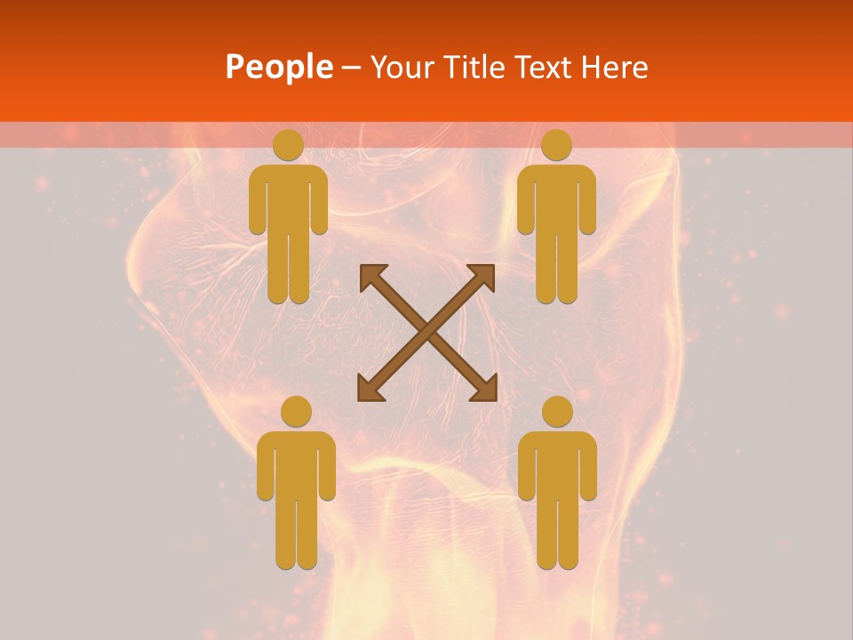 Strong Strength Fire PowerPoint Template