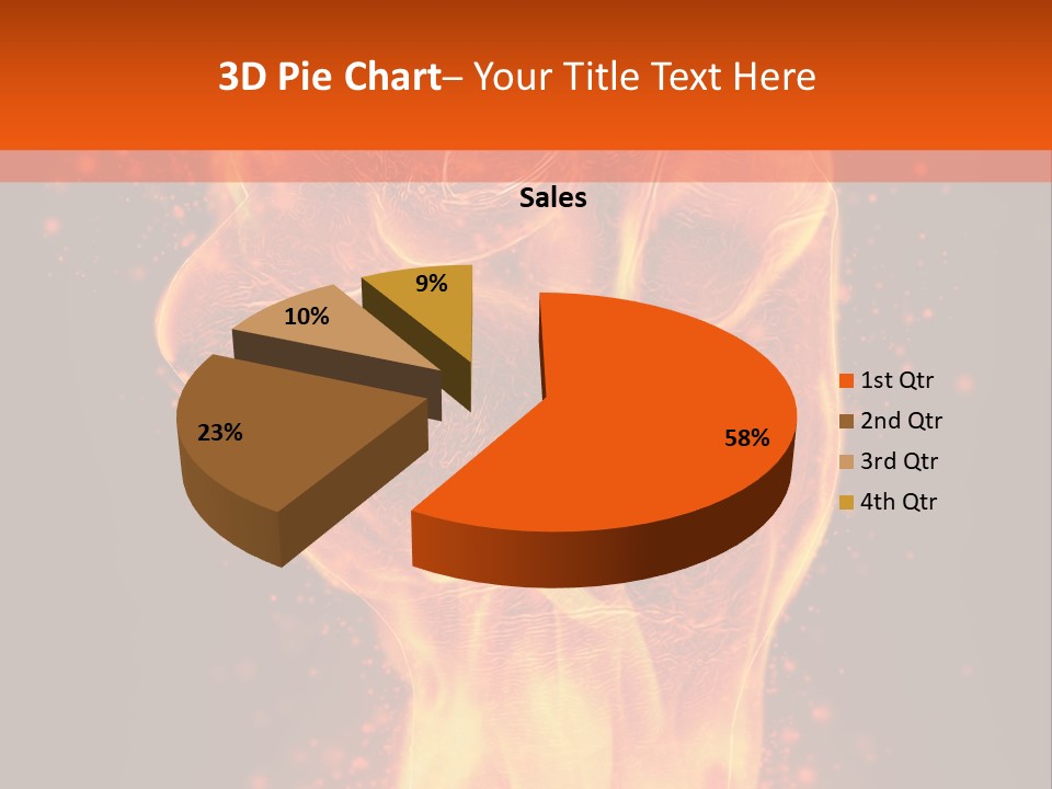 Strong Strength Fire PowerPoint Template