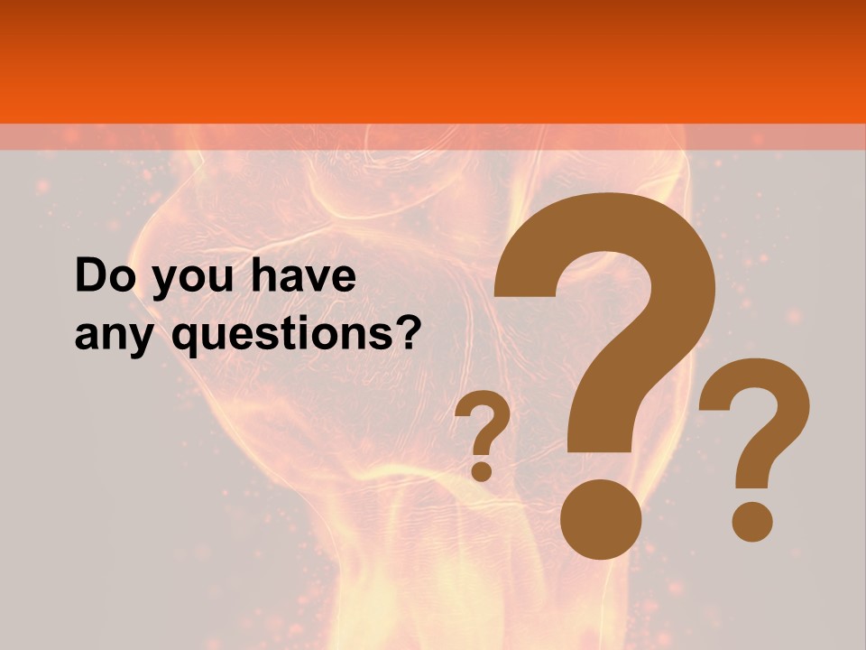 Strong Strength Fire PowerPoint Template