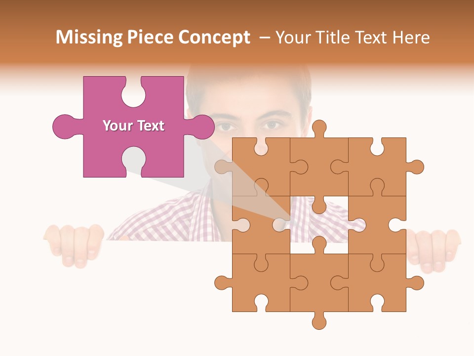 Placard Billboard Person PowerPoint Template