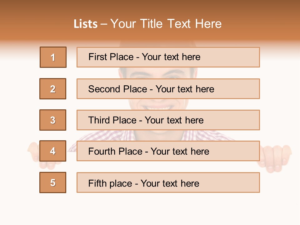 Placard Billboard Person PowerPoint Template