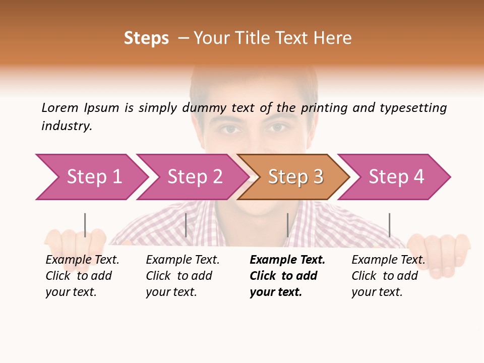 Placard Billboard Person PowerPoint Template