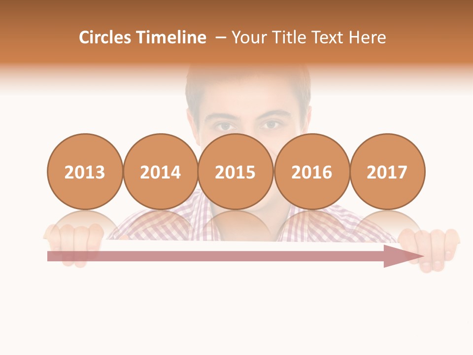 Placard Billboard Person PowerPoint Template