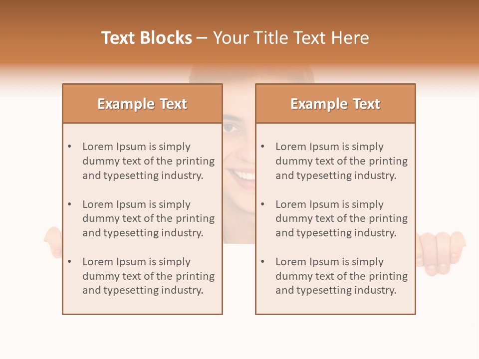 Placard Billboard Person PowerPoint Template