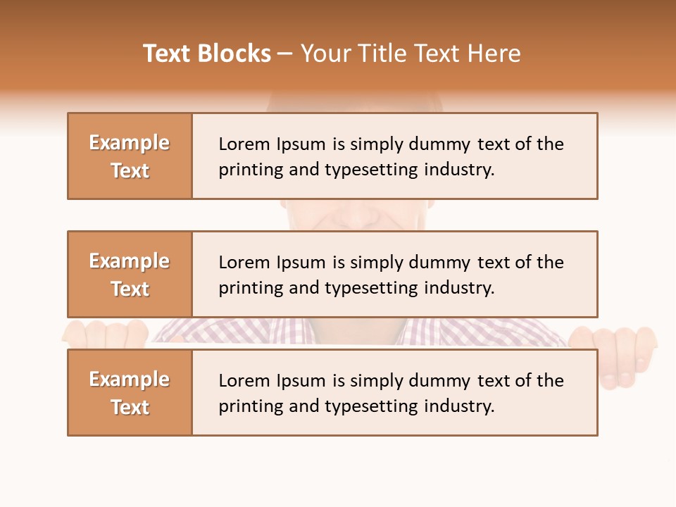 Placard Billboard Person PowerPoint Template