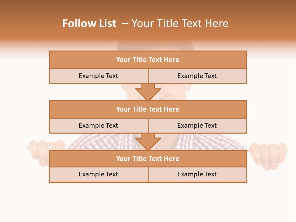 Placard Billboard Person PowerPoint Template