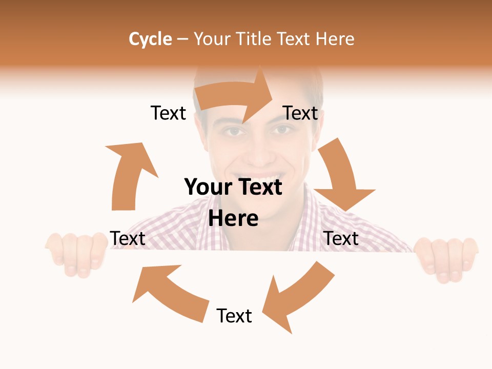 Placard Billboard Person PowerPoint Template