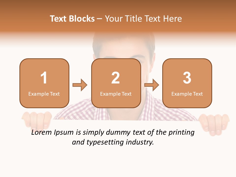 Placard Billboard Person PowerPoint Template