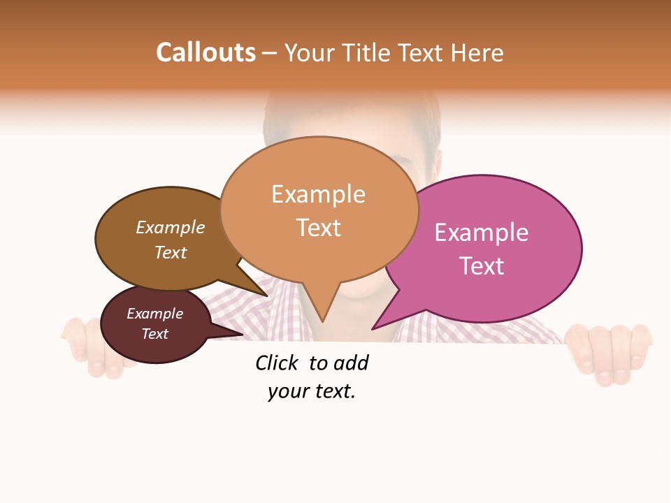 Placard Billboard Person PowerPoint Template