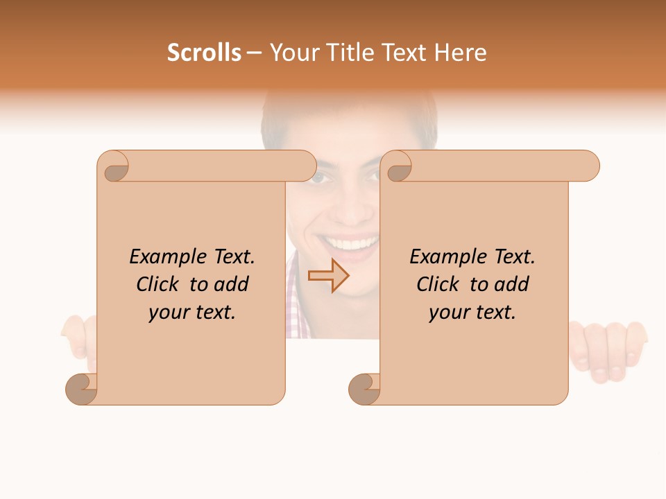 Placard Billboard Person PowerPoint Template