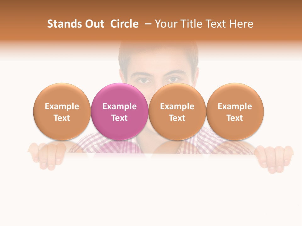 Placard Billboard Person PowerPoint Template