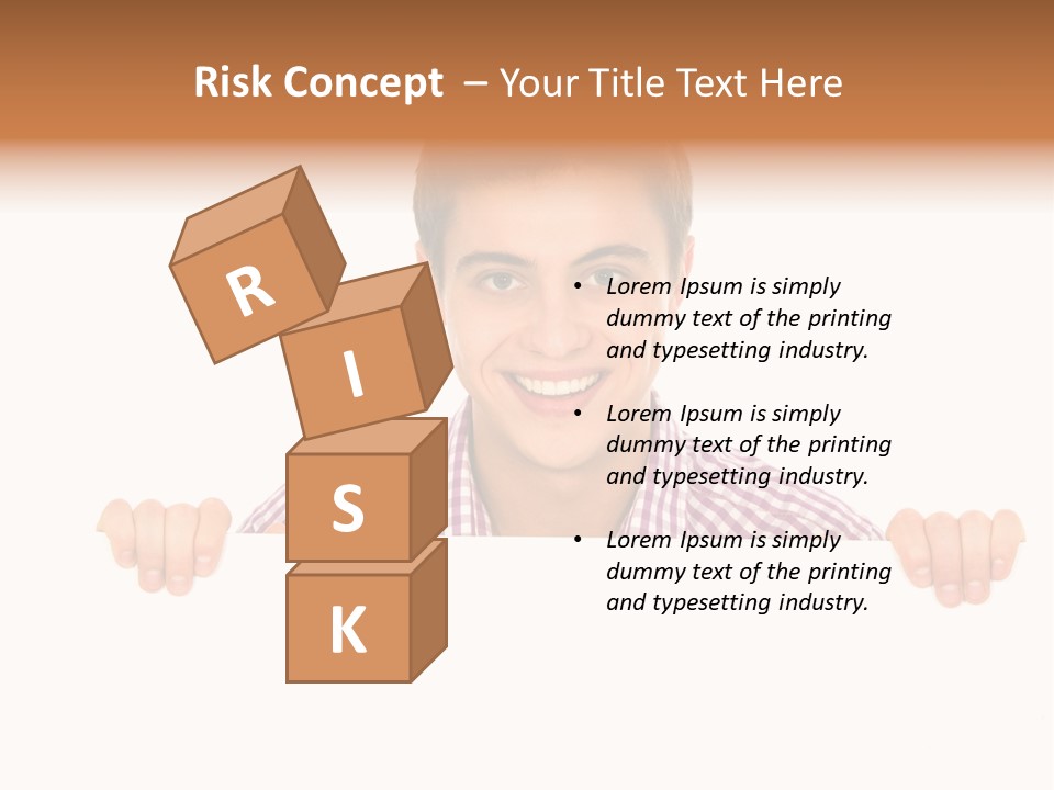 Placard Billboard Person PowerPoint Template