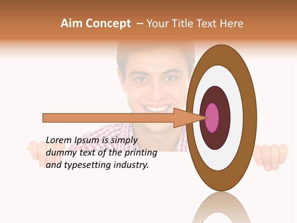 Placard Billboard Person PowerPoint Template