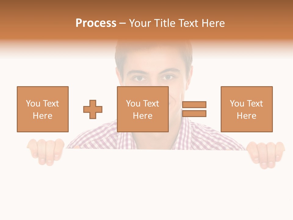 Placard Billboard Person PowerPoint Template