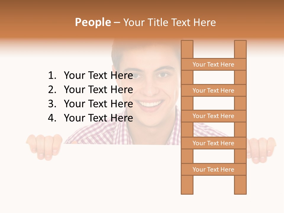 Placard Billboard Person PowerPoint Template