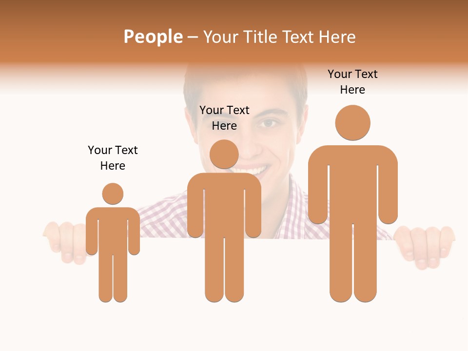 Placard Billboard Person PowerPoint Template